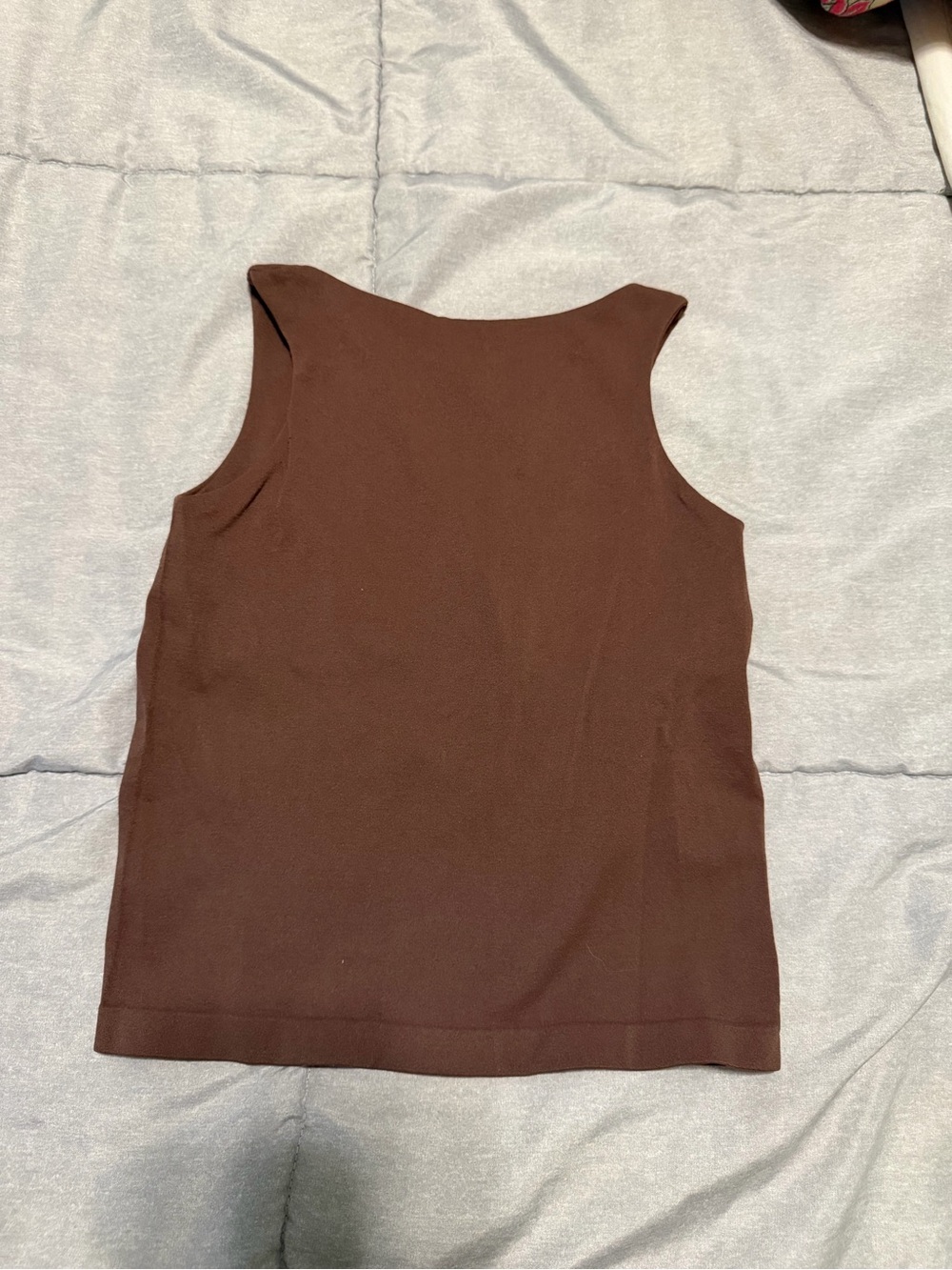 Free People Brown Sleeveless Knit Tank